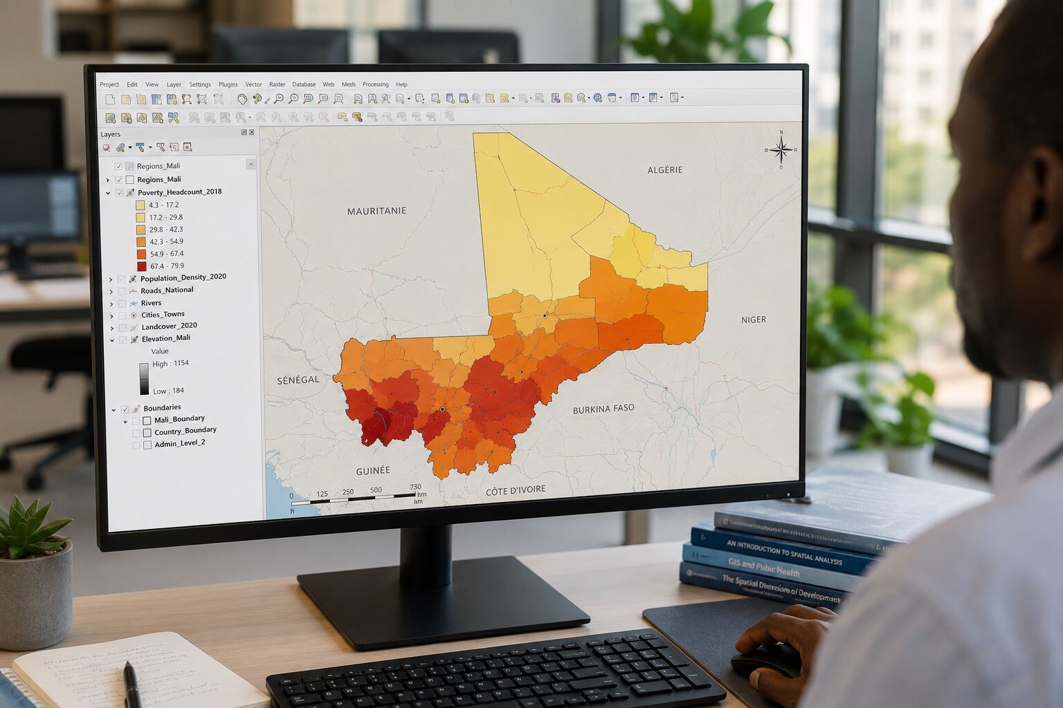 Analyse spatiale du Mali